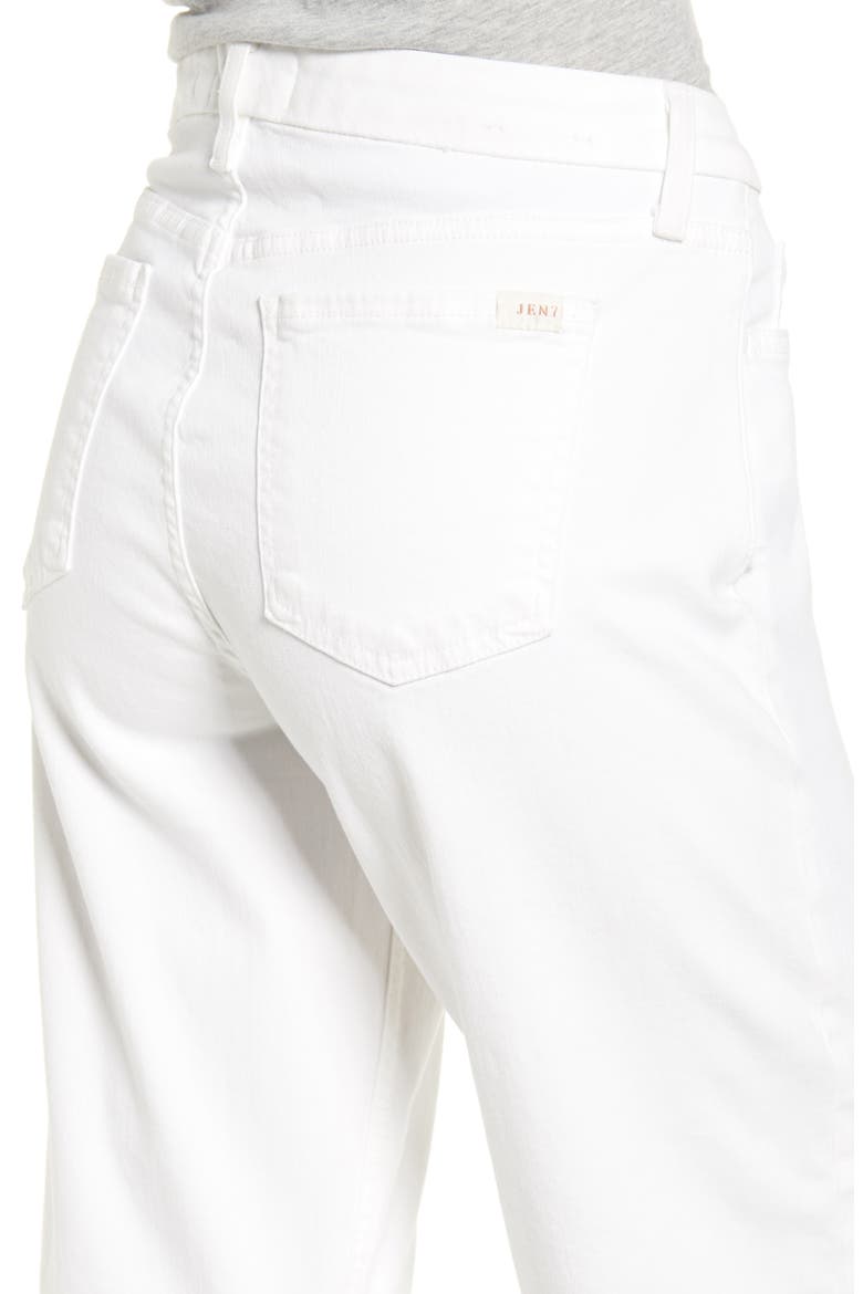 JEN7 Crop Wide Leg Jeans, Alternate, color, WHITE