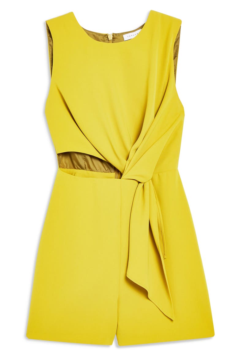 Twist Drape Romper, Alternate, color, LIME/CHRTRUS