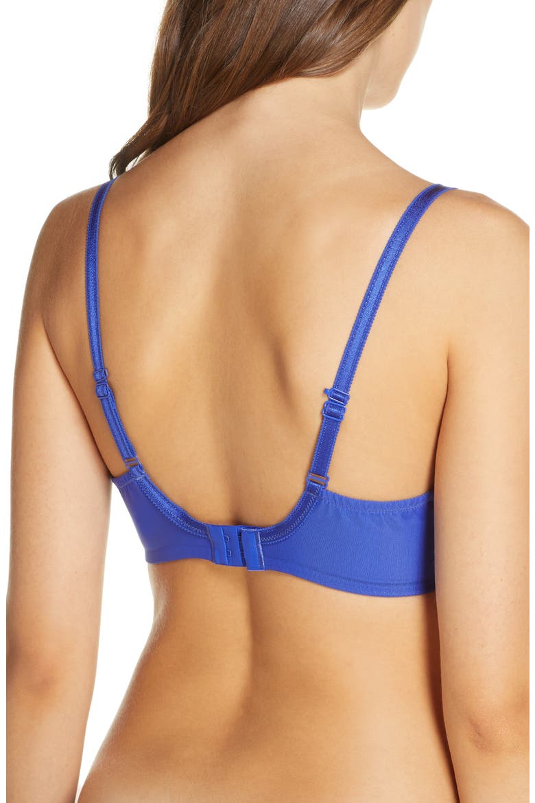 Parisian Allure Plunge Underwire Bra, Alternate, color, BLUE KLEIN