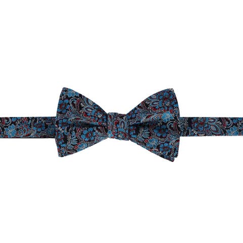 Enzo Exploded Floral Silk Bow Tie