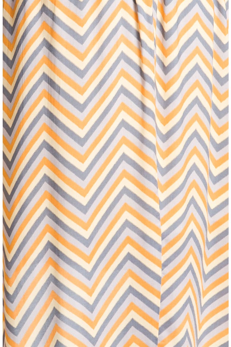 Chevron Stripe Skirt with High/Low Hem, Alternate, color, YELLOW
