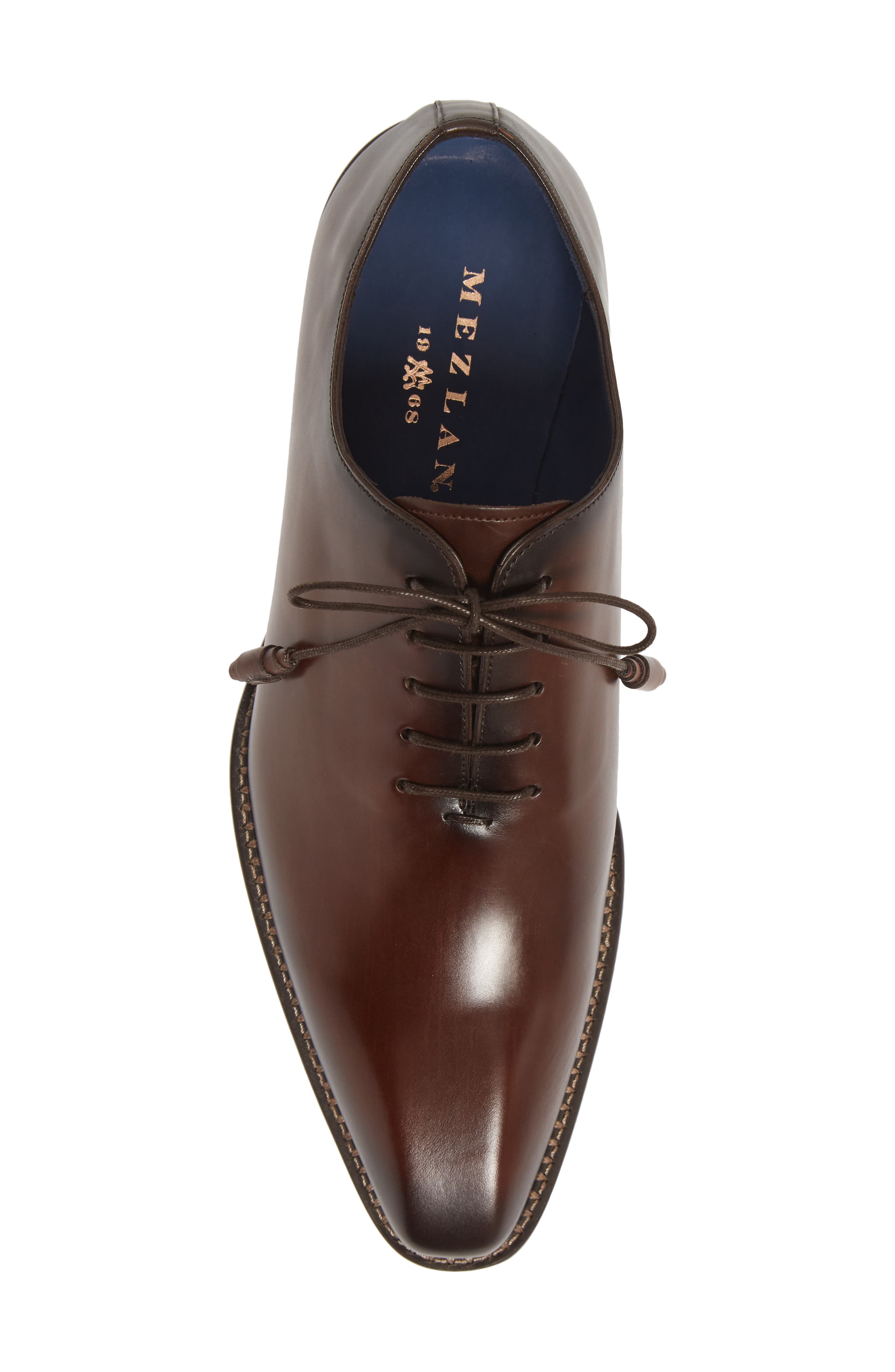 Enterprise Wholecut Oxford, Alternate, color, BROWN LEATHER