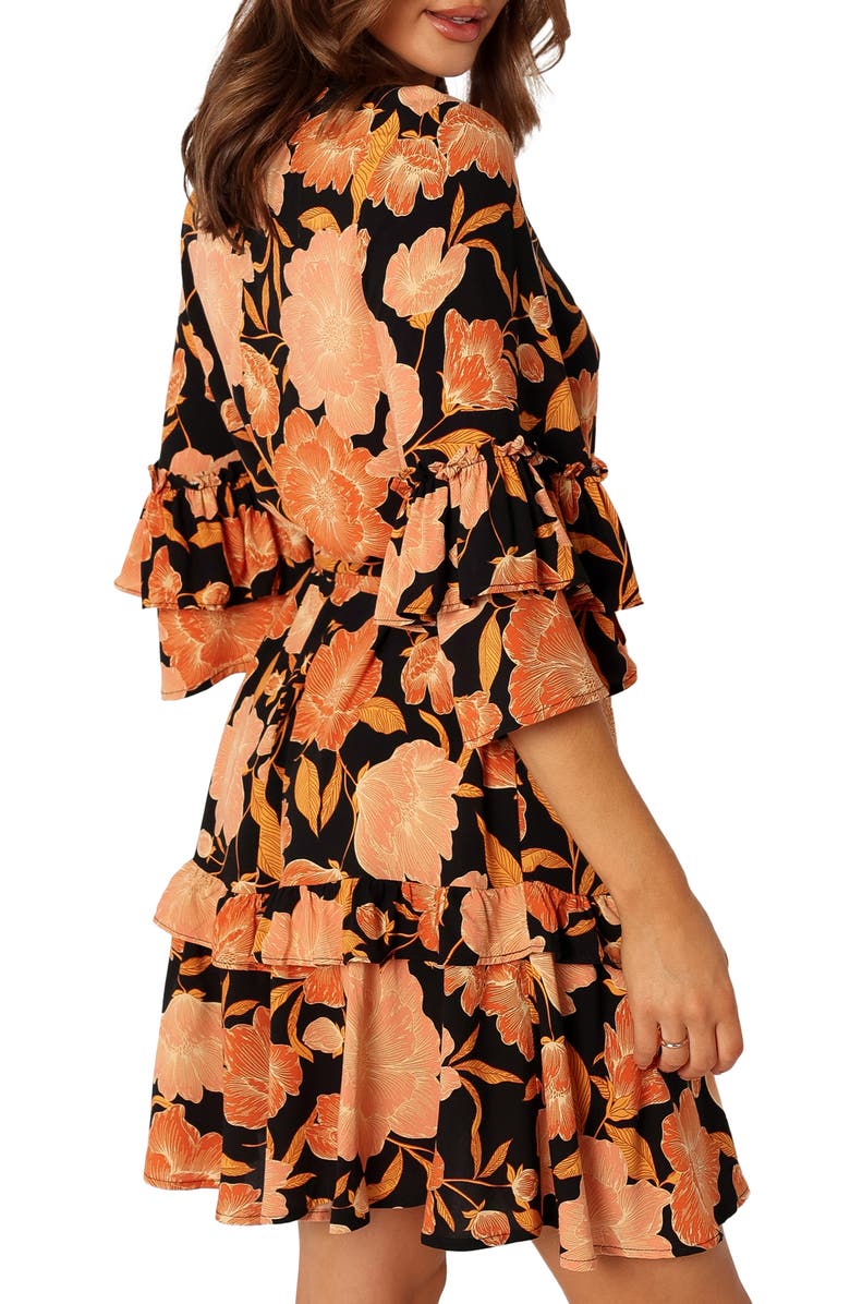 Petal & Pup Peta Floral Tiered Minidress, Alternate, color, 
