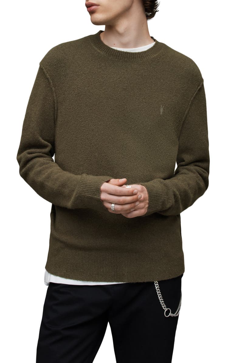 AllSaints Stratten Wool Blend Sweater, Main, color, 
