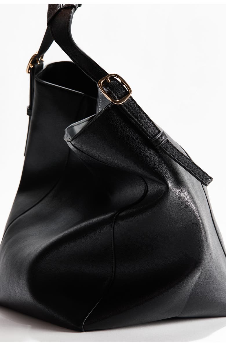 H&M Shopper, Alternate, color, Black