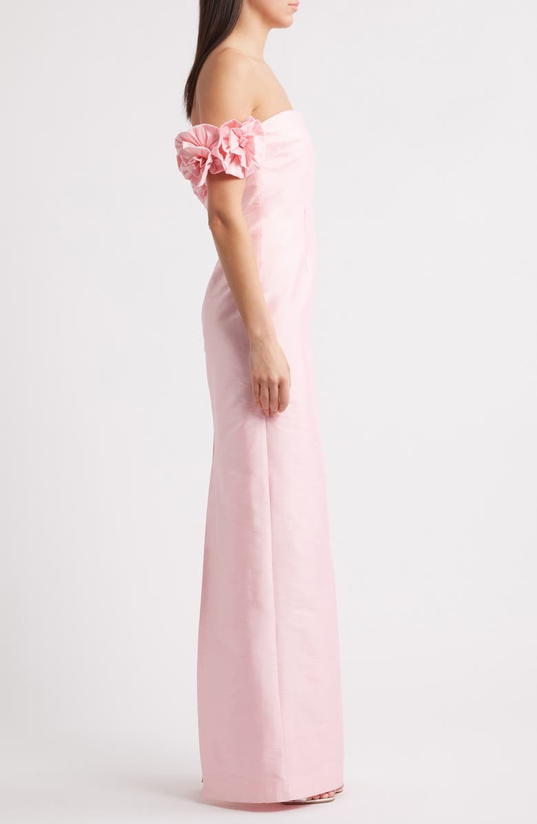 LIKELY Azi Off the Shoulder Column Gown, Alternate, color, Roseshadow