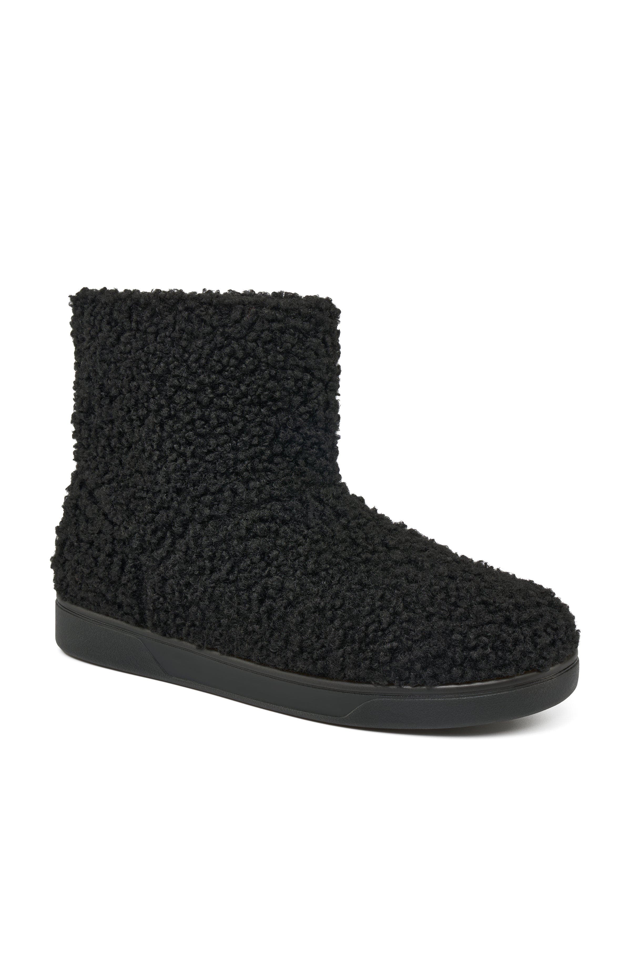 JSlides Honor Shearling Boot, Main, color, Black