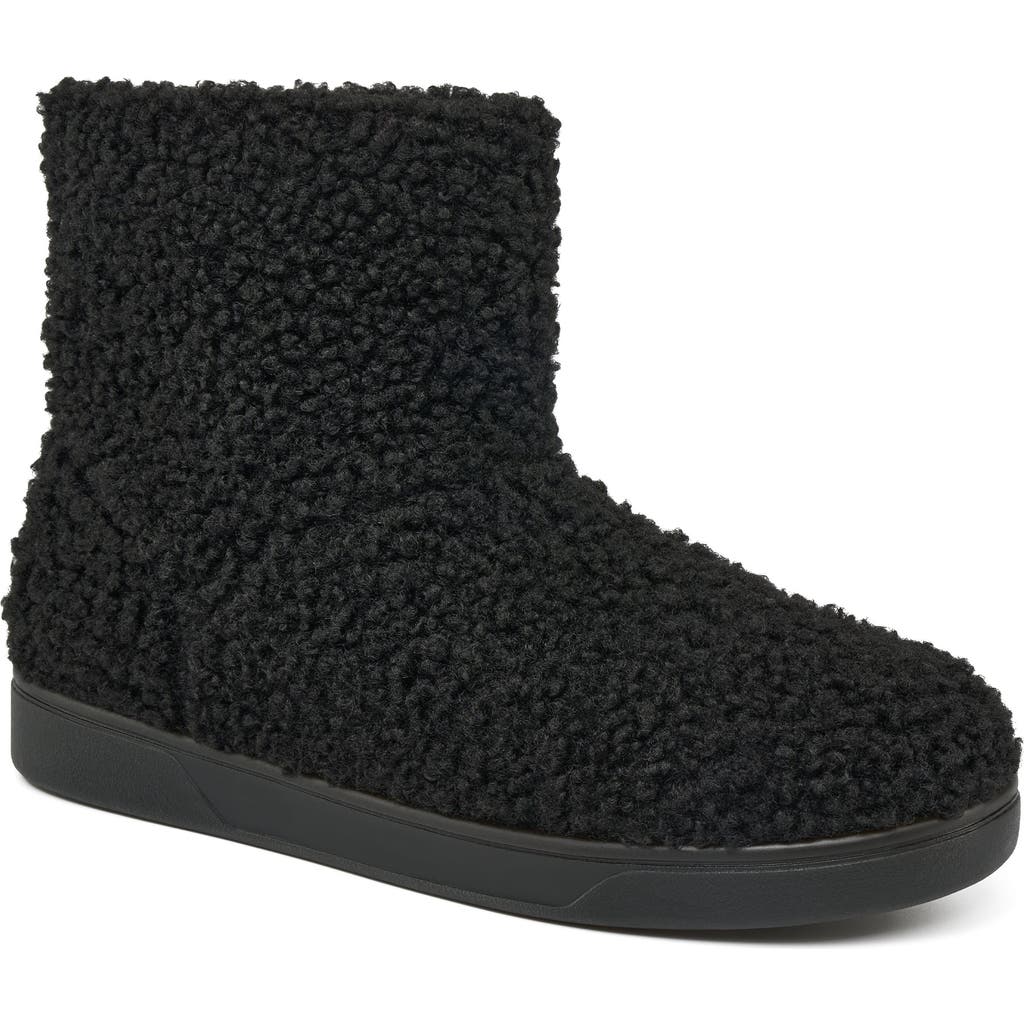 Jslides Honor Shearling Boot In Black