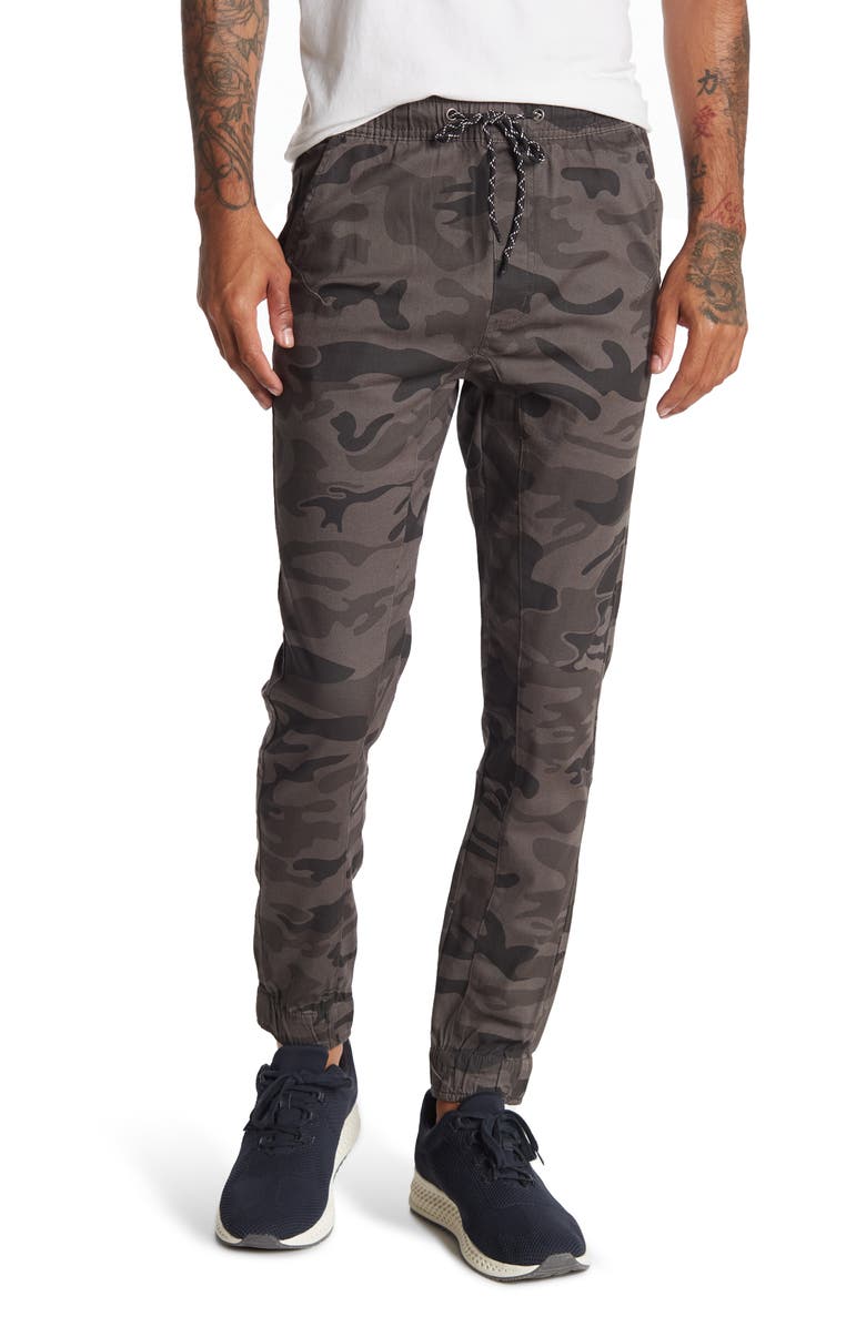BURNSIDE Printed Drawstring Joggers, Main, color, 
