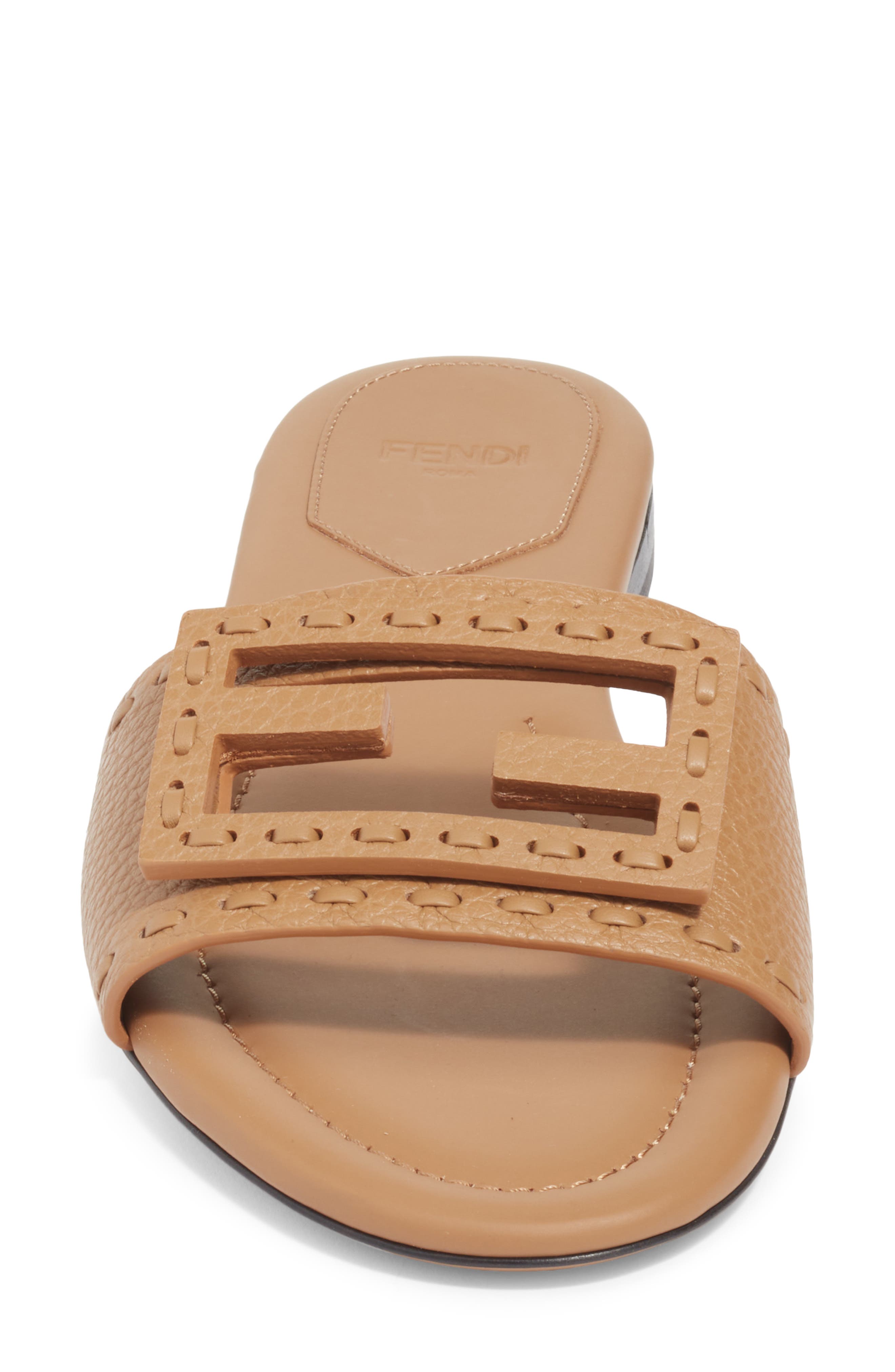 Signature Slide Sandal, Alternate, color, CAMMELLO BAG