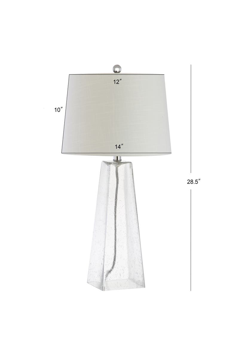 Dylan 28.5" Glass LED Table Lamp, Clear, Alternate, color, Clear