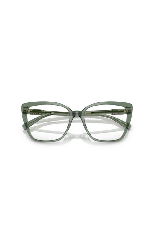 Michael Kors 55mm Square Optical Glasses In Green