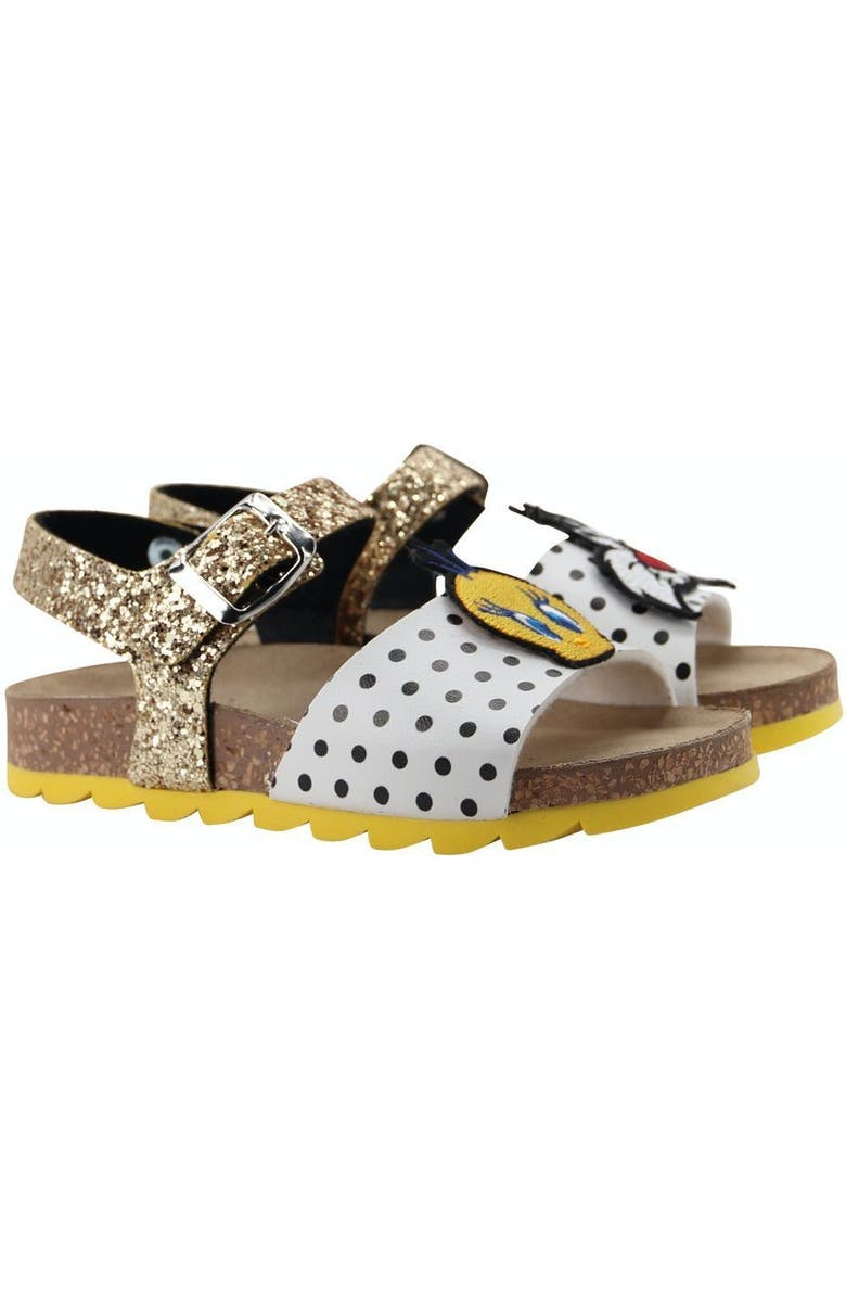 Master of Arts Looney Tunes Characters Sandals, Main, color, Yellow