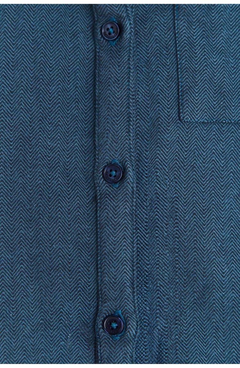 Babycottons Premium Cotton Dan Mandarin Button-Down Shirt For Infant, Alternate, color, 