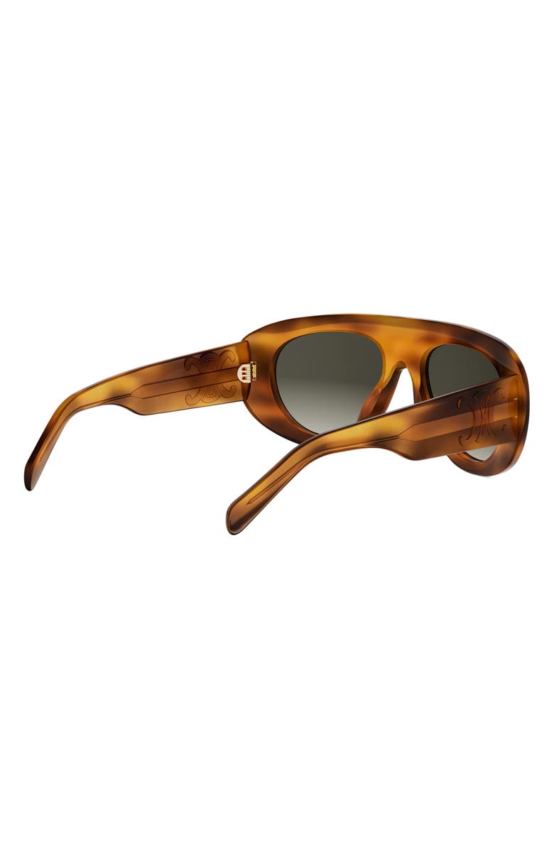 CELINE Triomphe Stamp 52mm Gradient Pilot Sunglasses, Alternate, color, 