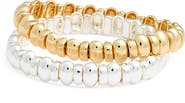 Nordstrom Set of 2 Beaded Stretch Bracelets