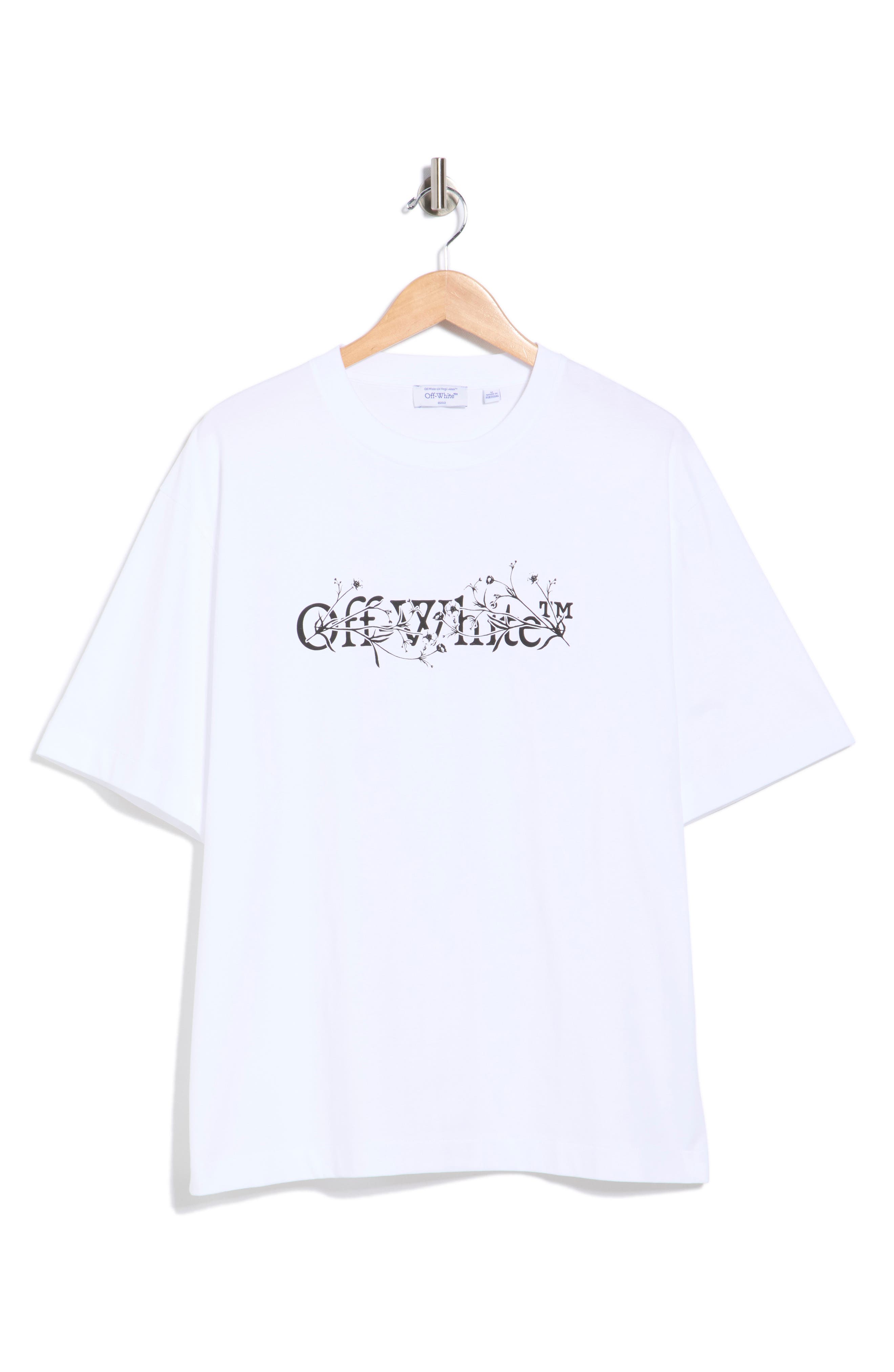 Off-White Bookish Flower Graphic T-Shirt
