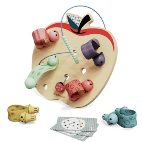 Wooden Montessori Threading Toy for Fine Motor Development
