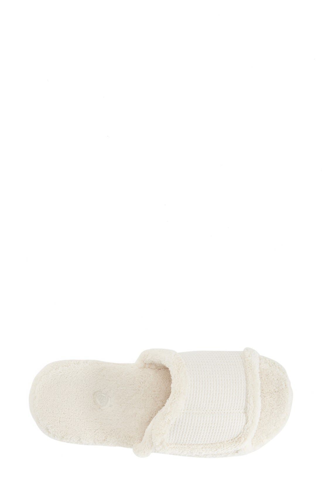 Acorn Waffle Spa Slide Slipper, Alternate, color, Natural