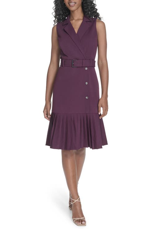 Flounce Hem Shirtdress