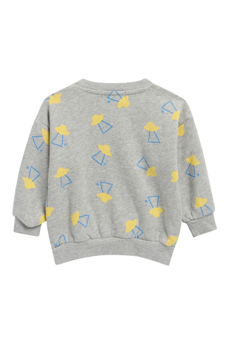 Pixel Abduction Organic Cotton Sweatshirt, Alternate, color, LIGHT HEATHER GREY