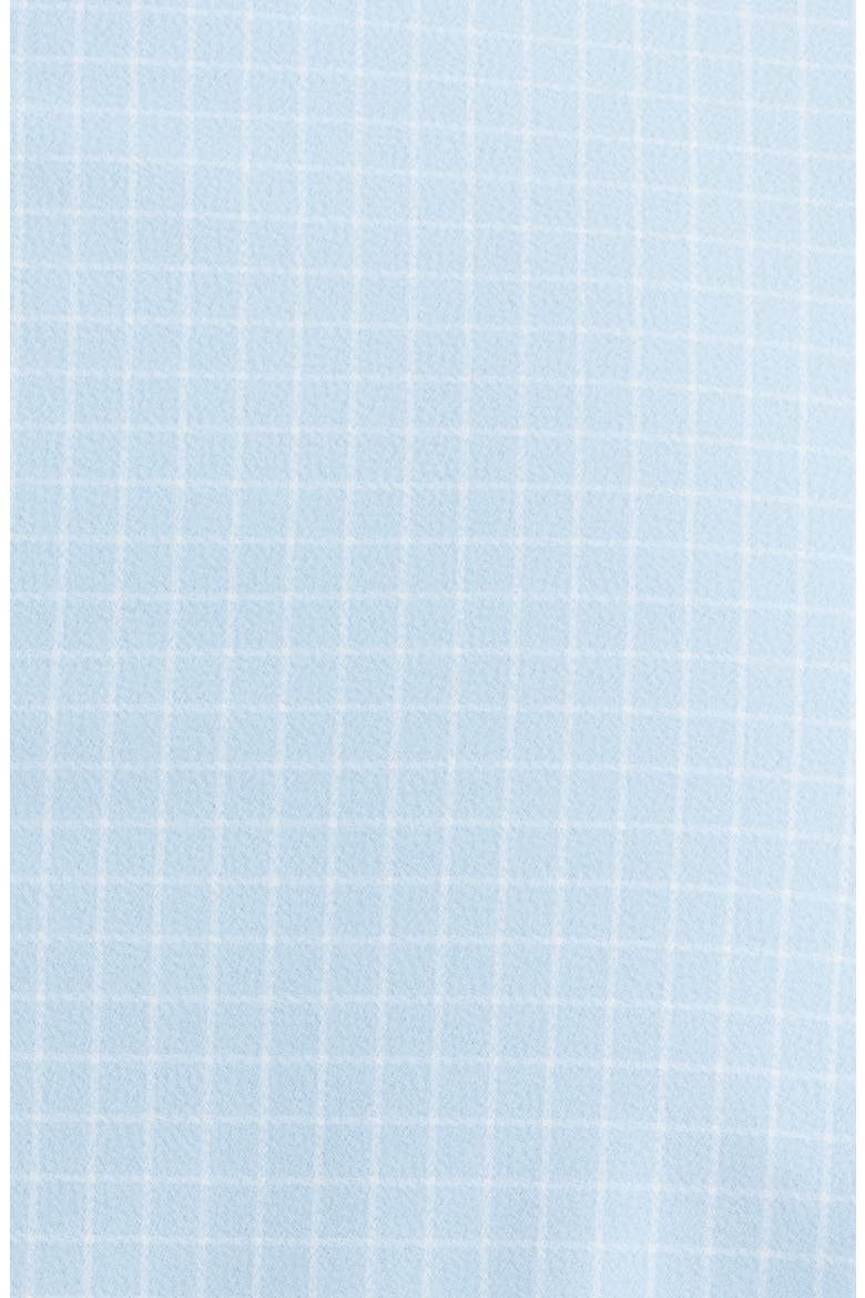 Leeward Trim Fit Grid Performance Button-Up Shirt, Alternate, color, CLOUD BLUE MINI GRID