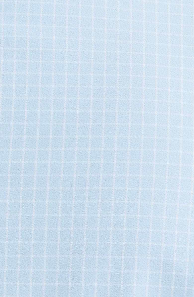 Mizzen+Main Leeward Trim Fit Grid Performance Button-Up Shirt, Alternate, color, Cloud Blue Mini Grid