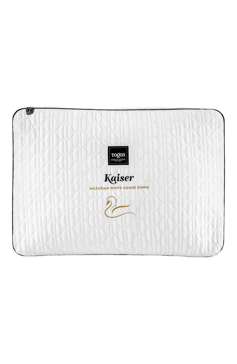 Togas Kaiser Mazurian goose down comforter, Alternate, color, White