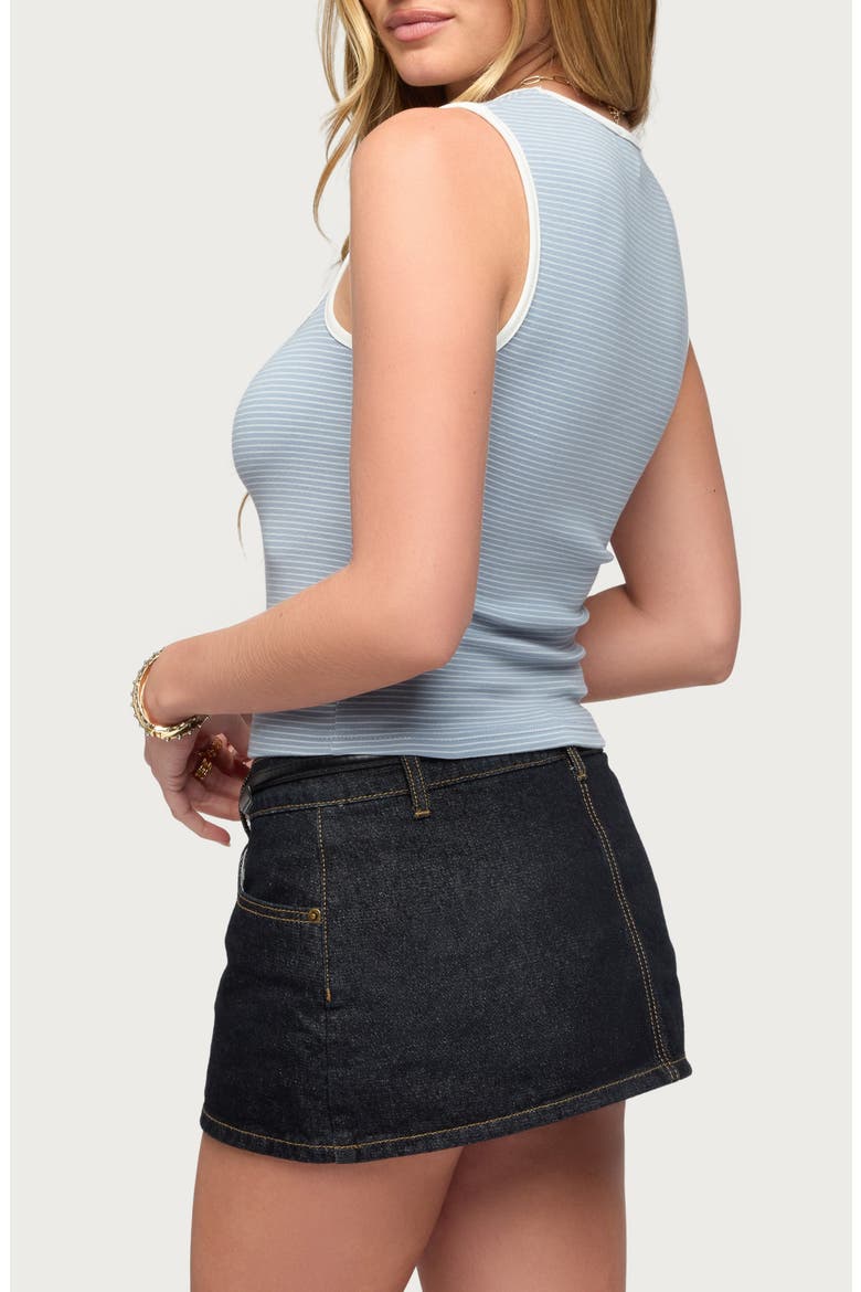 Valentina Stripe Square Neck Tank, Alternate, color, LIGHT-BLUE