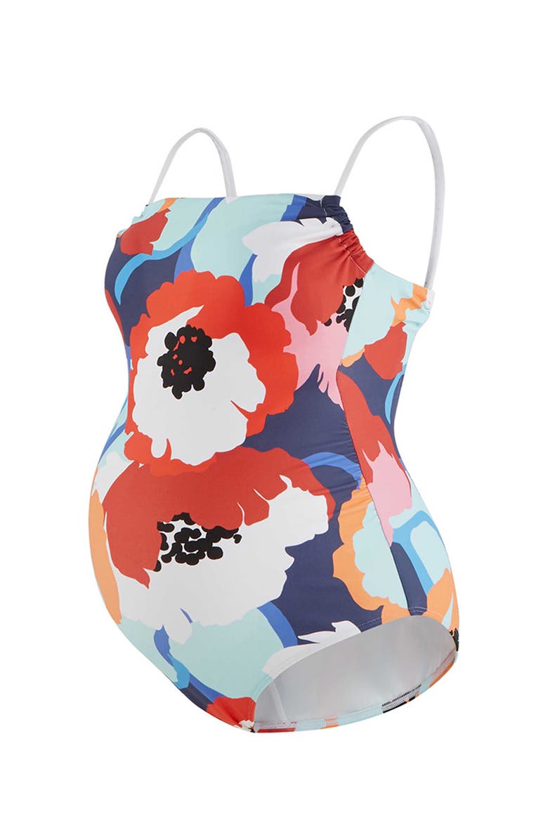 Cache Coeur Poppy Maternity swimsuit, Alternate, color, Multicolor