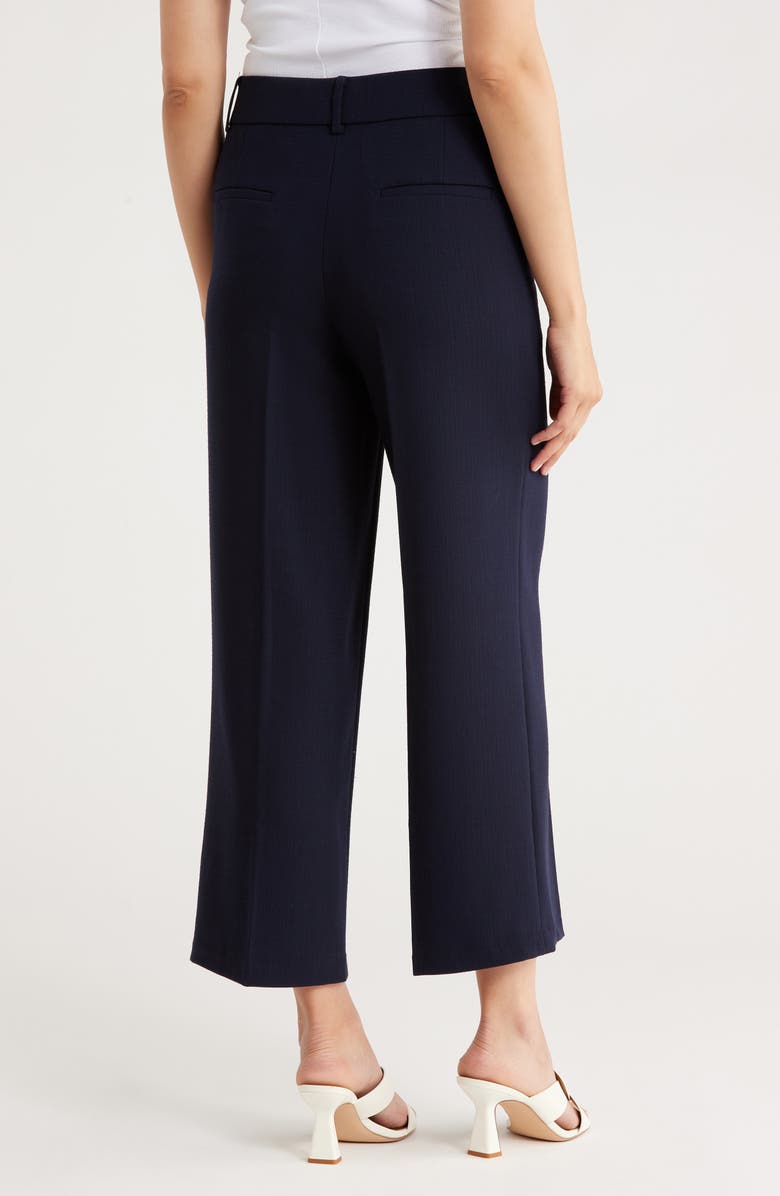 Amanda & Chelsea Wide Leg Crop Pants, Alternate, color, Navy