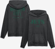 FANATICS Men's Fanatics Black New York Jets Relaxed Intense Rivalry French Terry Hoodie