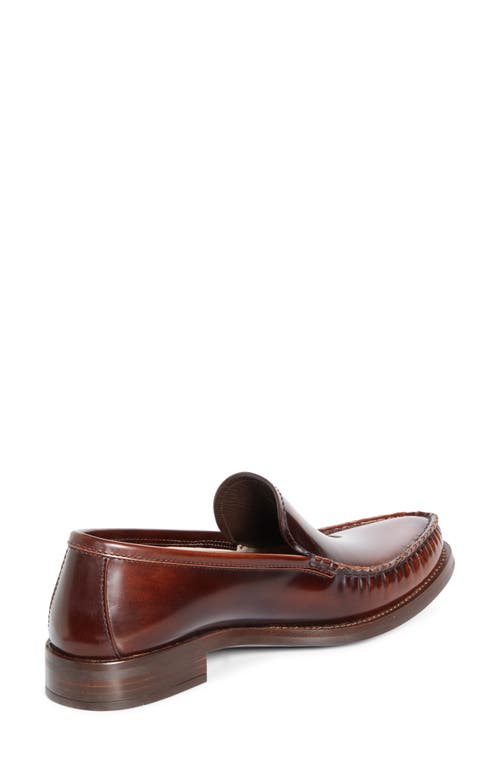 Prada Moc Toe Leather Loafer