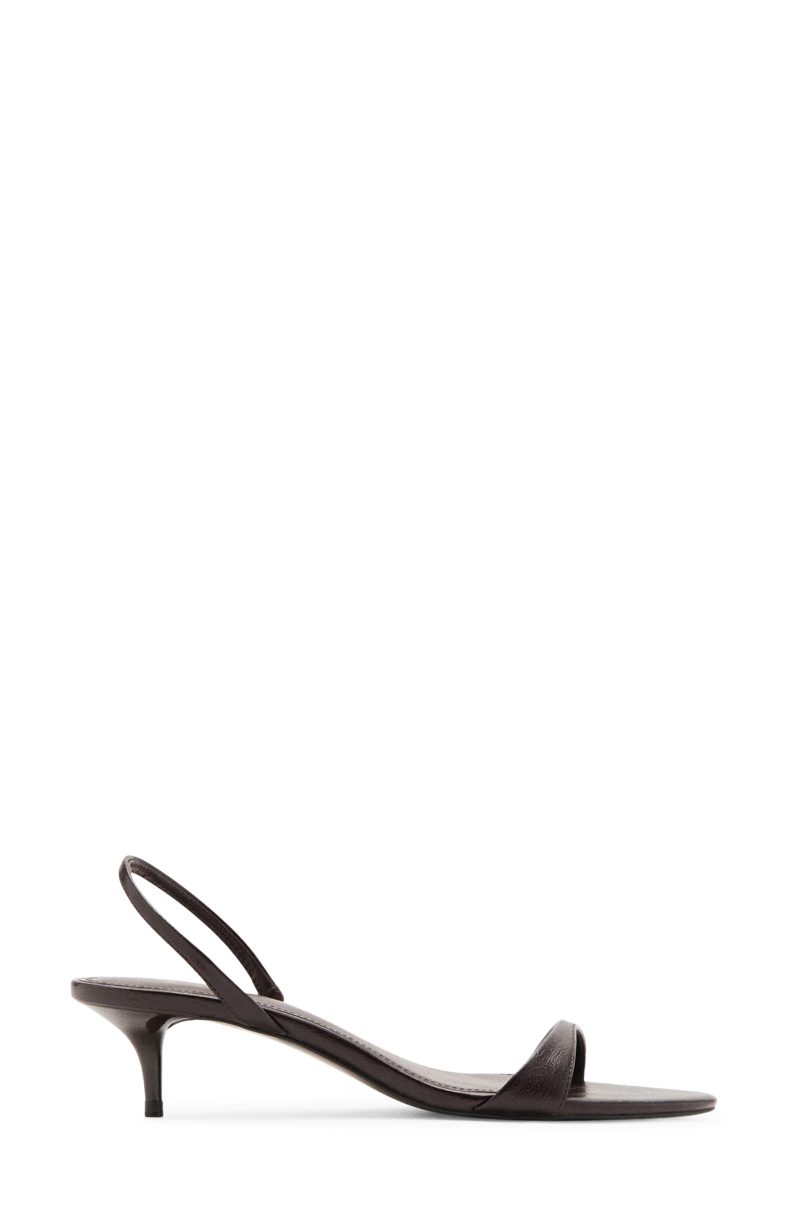 Kitten Heel Slingback Sandal, Alternate, color, CHOCOLATE