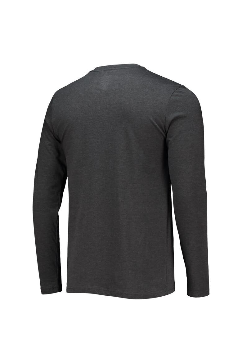 Men's Concepts Sport Maroon/Heathered Charcoal Mississippi State Bulldogs Meter Long Sleeve T-Shirt & Pants Sleep Set, Alternate, color, Maroon