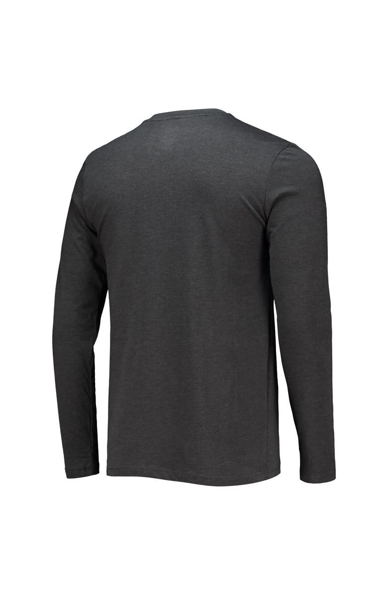 CONCEPTS SPORT Men's Concepts Sport Maroon/Heathered Charcoal Mississippi State Bulldogs Meter Long Sleeve T-Shirt & Pants Sleep Set, Alternate, color, 