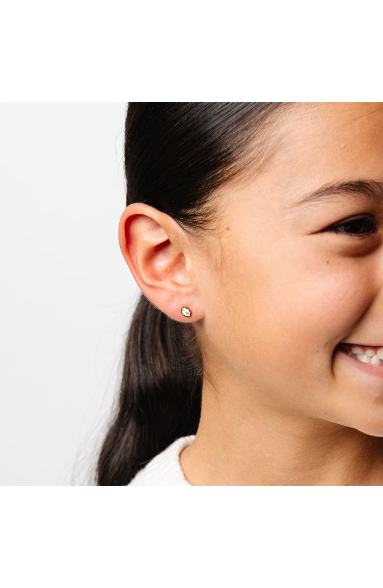 Pip Pop Cloud Stud Earrings, Alternate, color, White