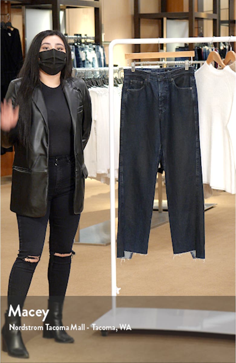 Twisted Alexxis High Waist Crop Straight Leg Jeans, sales video thumbnail