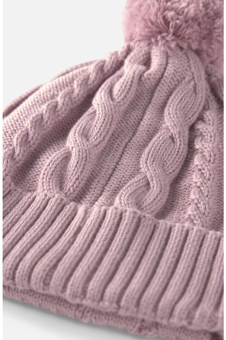 Organic Cotton Cable Knit Hat, Main, color, PINK