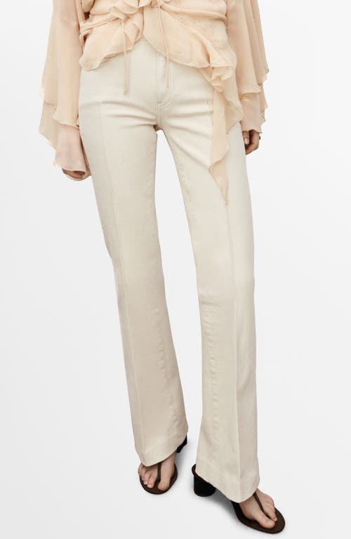 Mango Flare Jeans In White