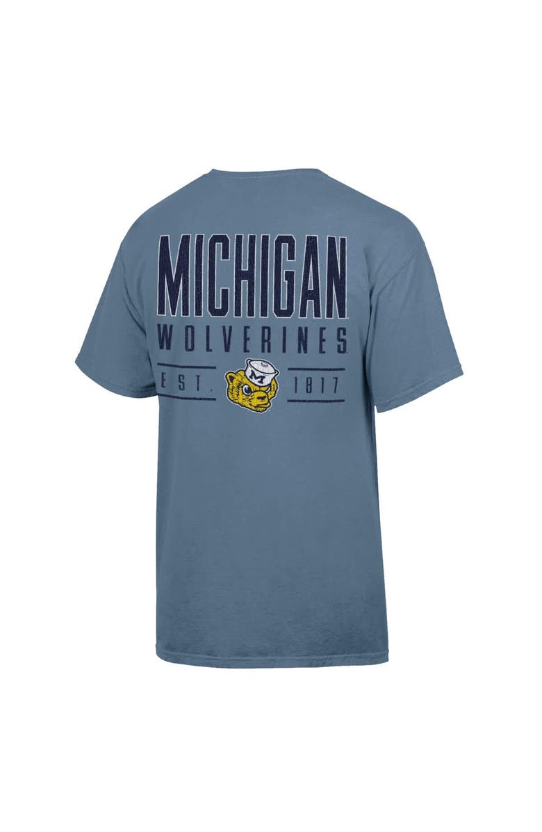 ComfortWash Men's ComfortWash Blue Michigan Wolverines Big Name T-Shirt, Alternate, color, Blue