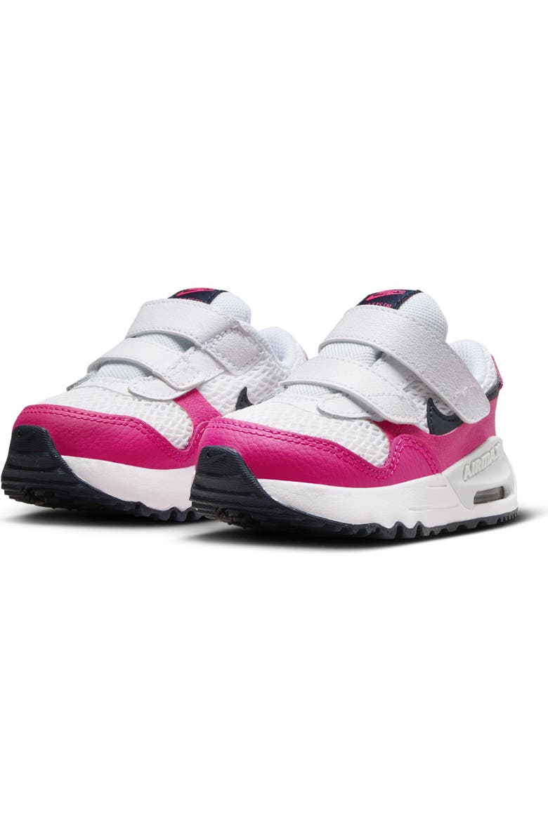 Nike Kids' Air Max SYSTM Sneaker, Main, color, White/ Pink/ Pure Platinum