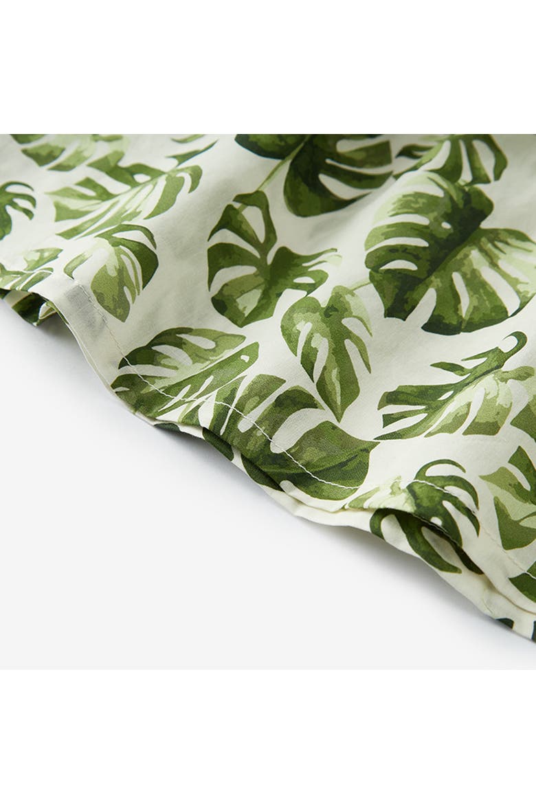 Ruffle Dress, Alternate, color, Island Leaf