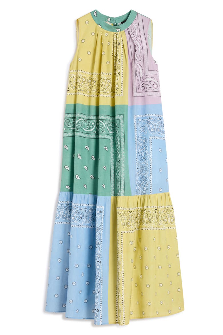 Regno Bandana Print Cotton Dress, Alternate, color, MULTICOLOUR