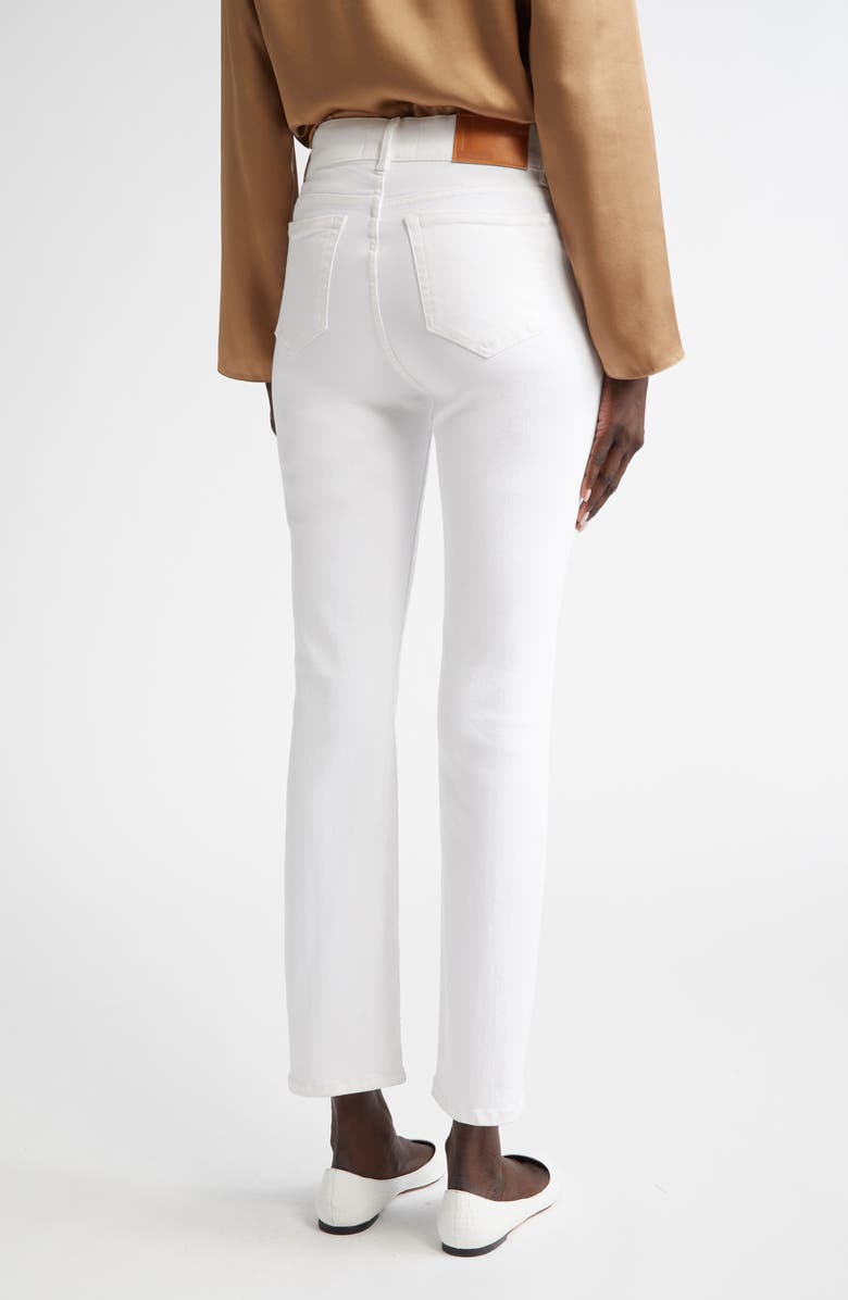 Lafayette 148 New York Reeve High Waist Straight Leg Ankle Jeans, Alternate, color, Washed Plaster