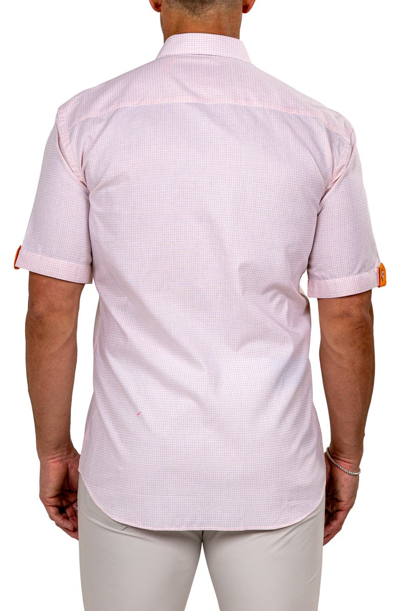 Maceoo Galileo Marthy Short Sleeve Cotton Button-Up Shirt, Alternate, color, 