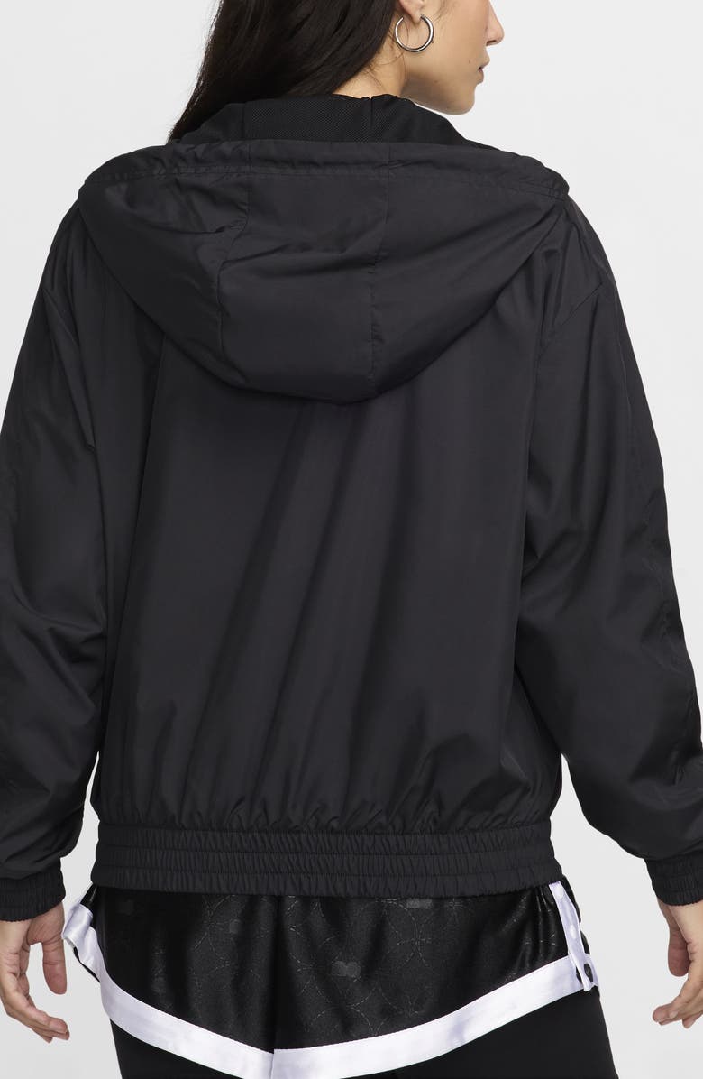 Nike Classic Hooded Zip Jacket, Alternate, color, Black/ White