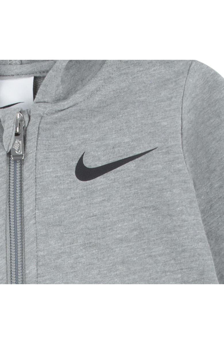 Nike Hooded French Terry Romper, Alternate, color, Dark Grey Heather