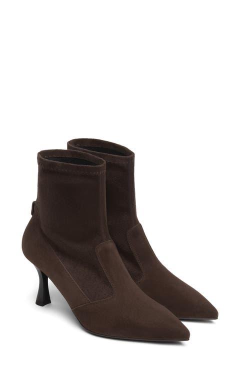 Pointed Toe Stretch Bootie