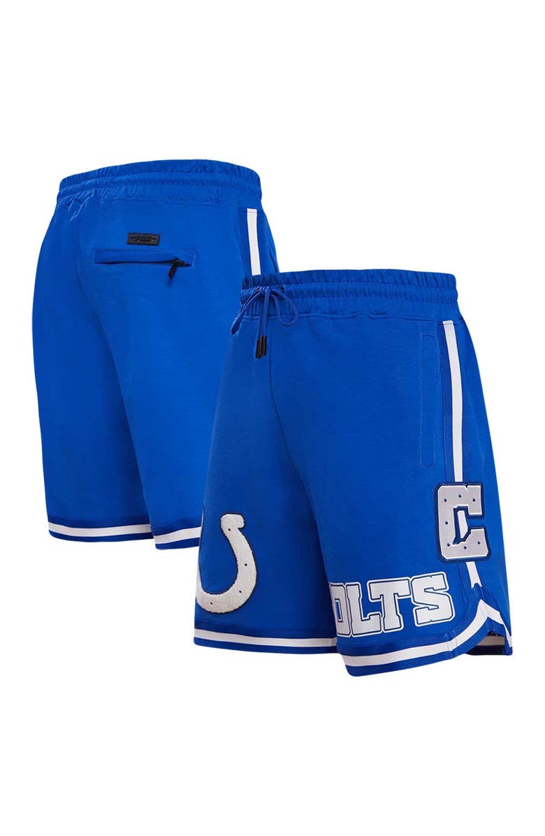 PRO STANDARD Men's Pro Standard Royal Indianapolis Colts Classic Chenille Shorts, Main, color, 